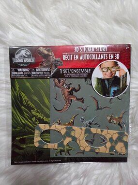 Jurassic World 3D Sticker Story Set
